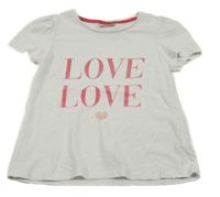 Bílé tričko s nápisem Matalan