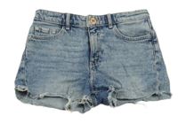 Světlemodré melírované riflové kraťasy H&M