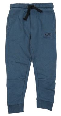 Modré tepláky s nášivkou George