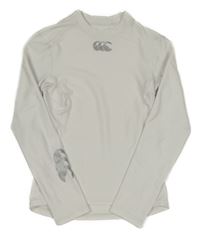 Bílé sportovní funkční triko s logem Canterbury