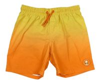 Žlto-oranžové ombré plážové kraťasy Primark