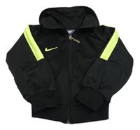Čierno-neónově žltá prepínaci športová mikina Nike