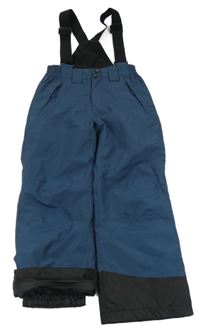 Tmavomodré šusťákové funkční laclové oteplovačky Crane