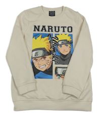 Smetanová mikina s chlapcem - Naruto Primark