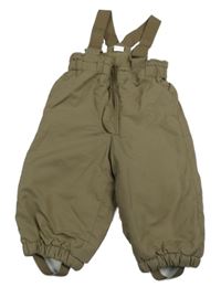 Béžové šusťákové laclové oteplovačky H&M