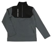 Černo-šedá thermo mikina s logem Under Armour