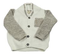 Bielo-béžový prepínaci sveter Lupilu