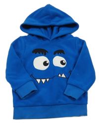 Tmavomodrá fleecová mikina s kapucí - príšerka C&A