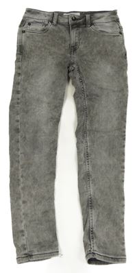 Sivé teplákové skinny rifle C&A