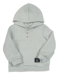 Biela kockovaná mikina s nášivkou a kapucňou Shein