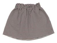 Čierno-ružovo-biela kockovaná sukňa Primark