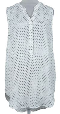 Dámská bílo-černá hvězdičkovaná halenka H&M