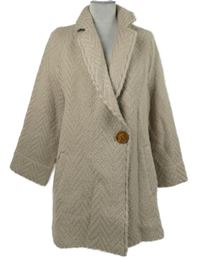Dámský béžový vlněný kabát Farhi 