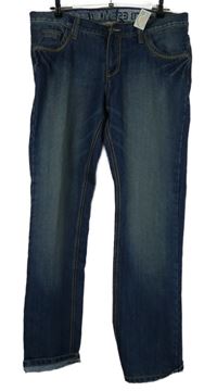 Pánské tmavomodré šisované rifle Livergy vel. 38