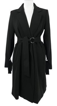 Dámsky čierny kabátový cardigan H&M