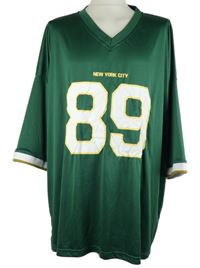 Nové - Dámske tmavozelené športové tričko s číslom Boohoo