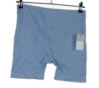 Nové - Dámské světlemodré žebrované elastické kraťasy Primark 