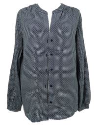 Dámska tmavomodrá vzorovaná blúzka Tom Tailor