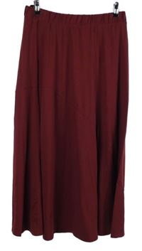 Dámska vínová midi sukňa