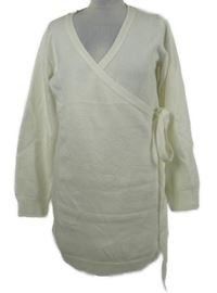 Dámske smotanové svetrové šaty s mašlou Miss Selfridge