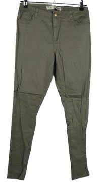 Dámské khaki skinny kalhoty Denim 