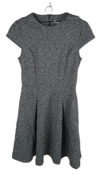 Dámské černo-bílé vzorované šaty H&M