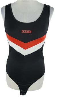 Dámske čierne športové body s pruhmi Levi´s