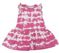 Ružovo-biele bavlnené šaty Primark
