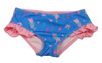 Modro-ružové plavkové nohavice s Peppa pig