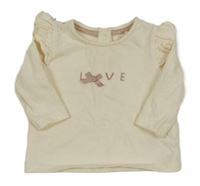 Smetanové triko s nápisem Next