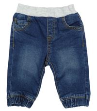 Modré cuff rifle s úpletovým pasem Matalan