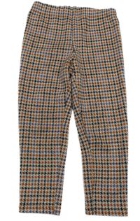 Bielo-čierno-oranžovo-modré vzorované tregíny Next