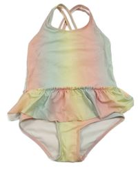 Barevné plavky s volánkem H&M