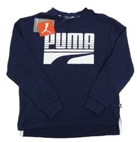 Nové - tmavomodrá mikina s nápisem Puma