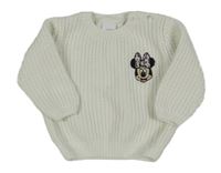 Biely sveter s Minnie Disney