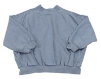 Šedomodrá oversize mikina so stojačikom George