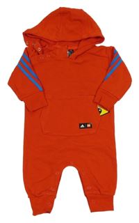 Červená tepláková kombinéza s kapucí - Lego Adidas