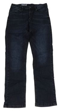 Tmavomodré regular fit rifle Next