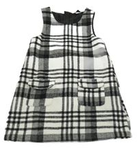 Čierno-biele kockované šaty F&F