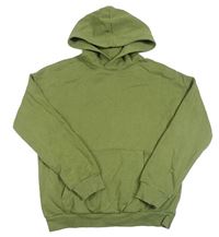 Khaki mikina s logom a kapucňou H&M
