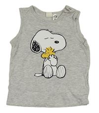 Šedé tílko se Snoopym H&M