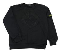 Čierna mikina s výšivkou