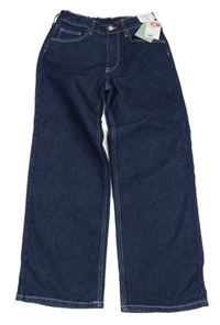 Nové - Tmavomodré loose rifle se srdíčkem H&M