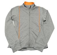 Sivá melírovaná prepínaci športová mikina TQF