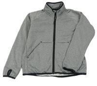 Sivá melírovaná prepínaci športová mikina Polarn O. Pyret