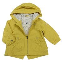 Žlutá šusťáková jarní parka s kapucí C&A