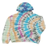 Farebná batikovaná mikina s kapucňou Next