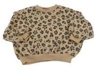 Béžovo-sivá vzorovaná oversize mikina Matalan