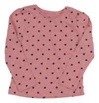 Ružové tričko so srdiečkami Yd.