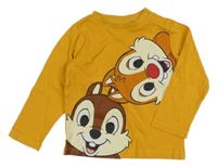 Okrové triko Chip a Dale C&A